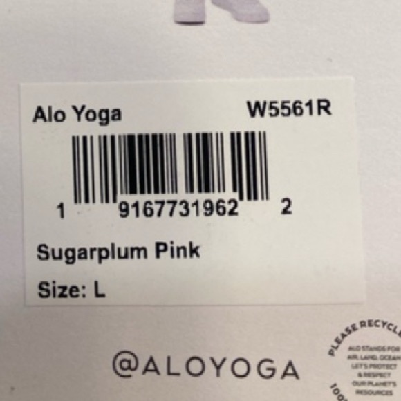 NWT ALO High-Waist Airlift Legging in Sugarplum Pink Size L - Picture 14 of 14